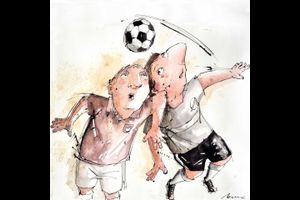 Peter Menne "Das Fußball-abc" Karikaturen und die Liebe zum Fußball